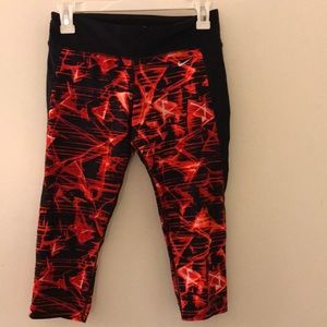 Nike fire patterned Capri leggings